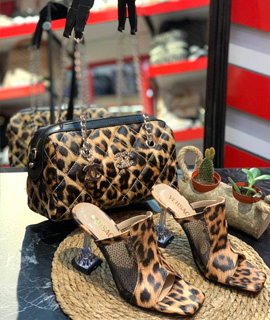 Wholesale Shoe Bag Leopard