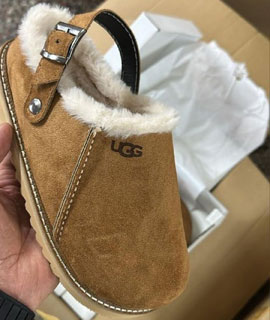 Ugg Terlik Arkası Kemerli Taba