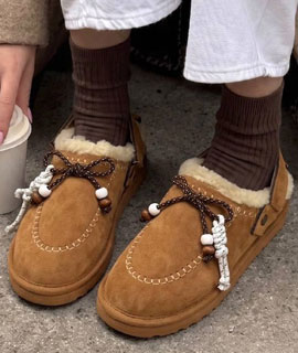 Ugg Terlik Boncuklu Taba
